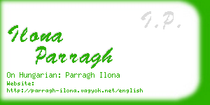 ilona parragh business card